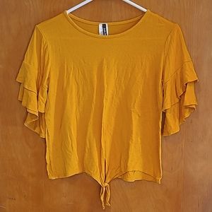 INSTA GIRL Yellow Top Youth L(14/16)